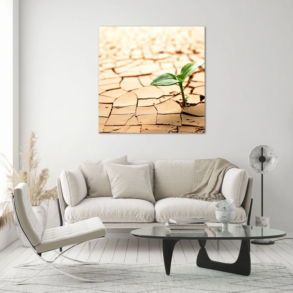 Glass picture - Untamed Life Force - 30x30 cm