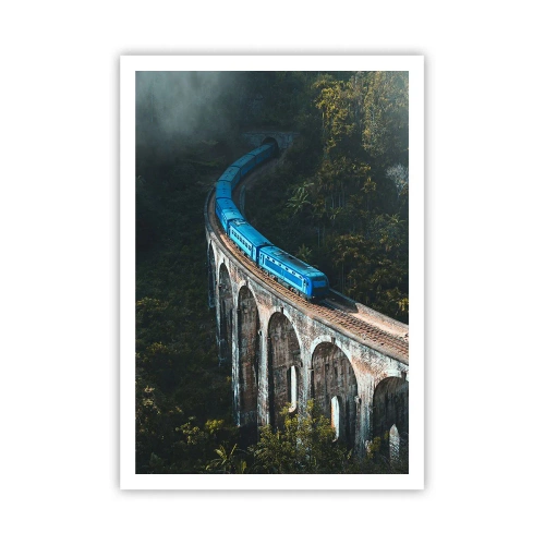 Poster - Train through Nature - 70x100 cm