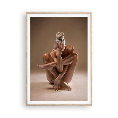 Poster in light oak frame - Unity of Body and Spirit - 70x100 cm