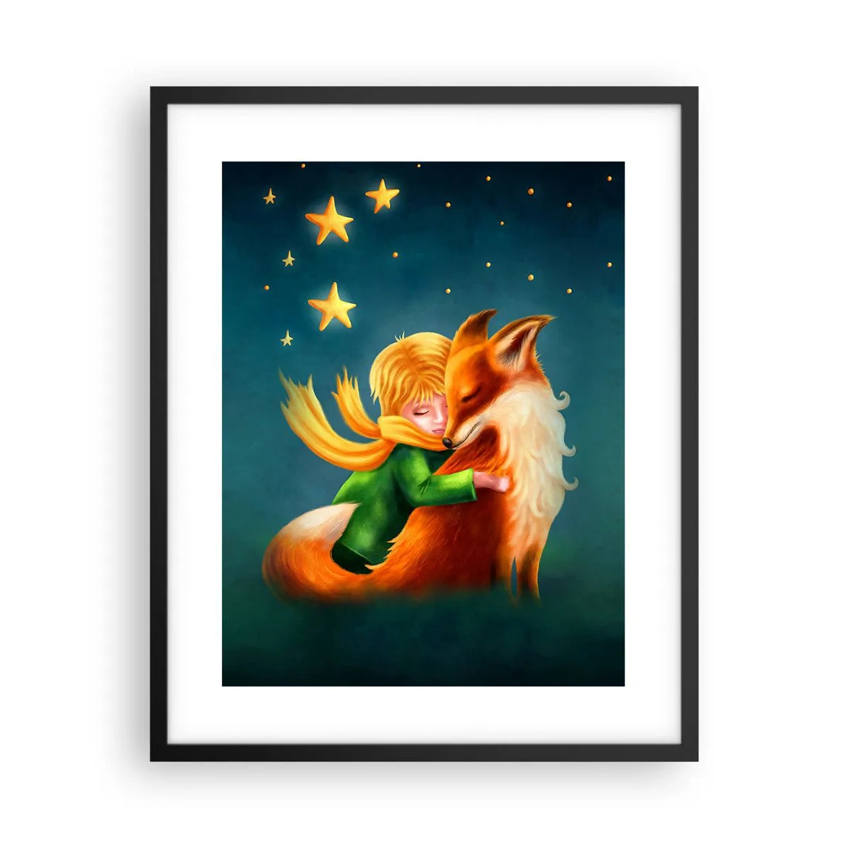 Poster in black frame - Little Prince - 40x50 cm
