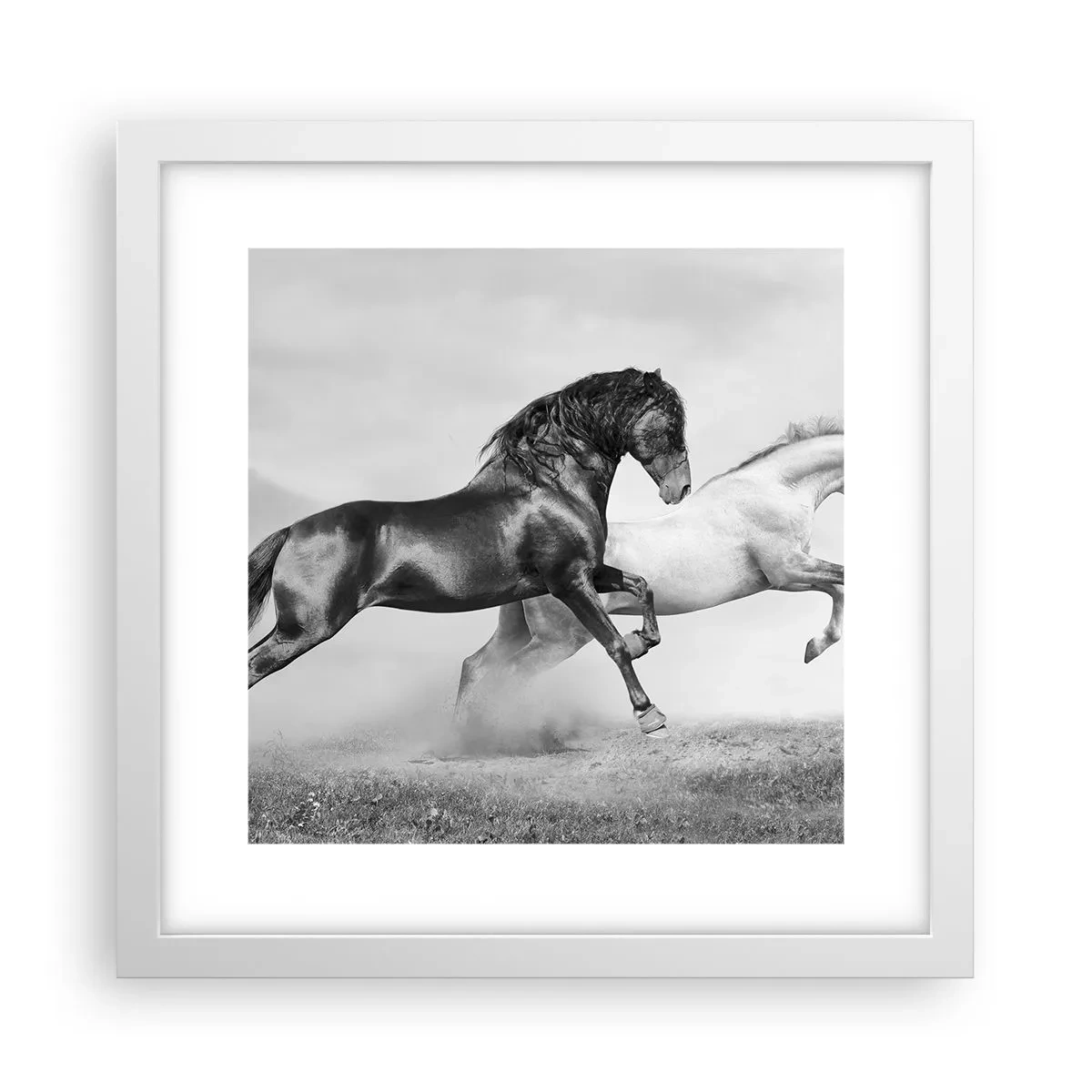 Poster in white frmae - Angels and Demons - 30x30 cm