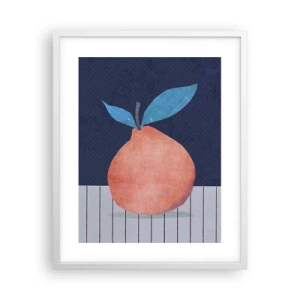 Poster in white frmae - Convexity and Plane - 40x50 cm