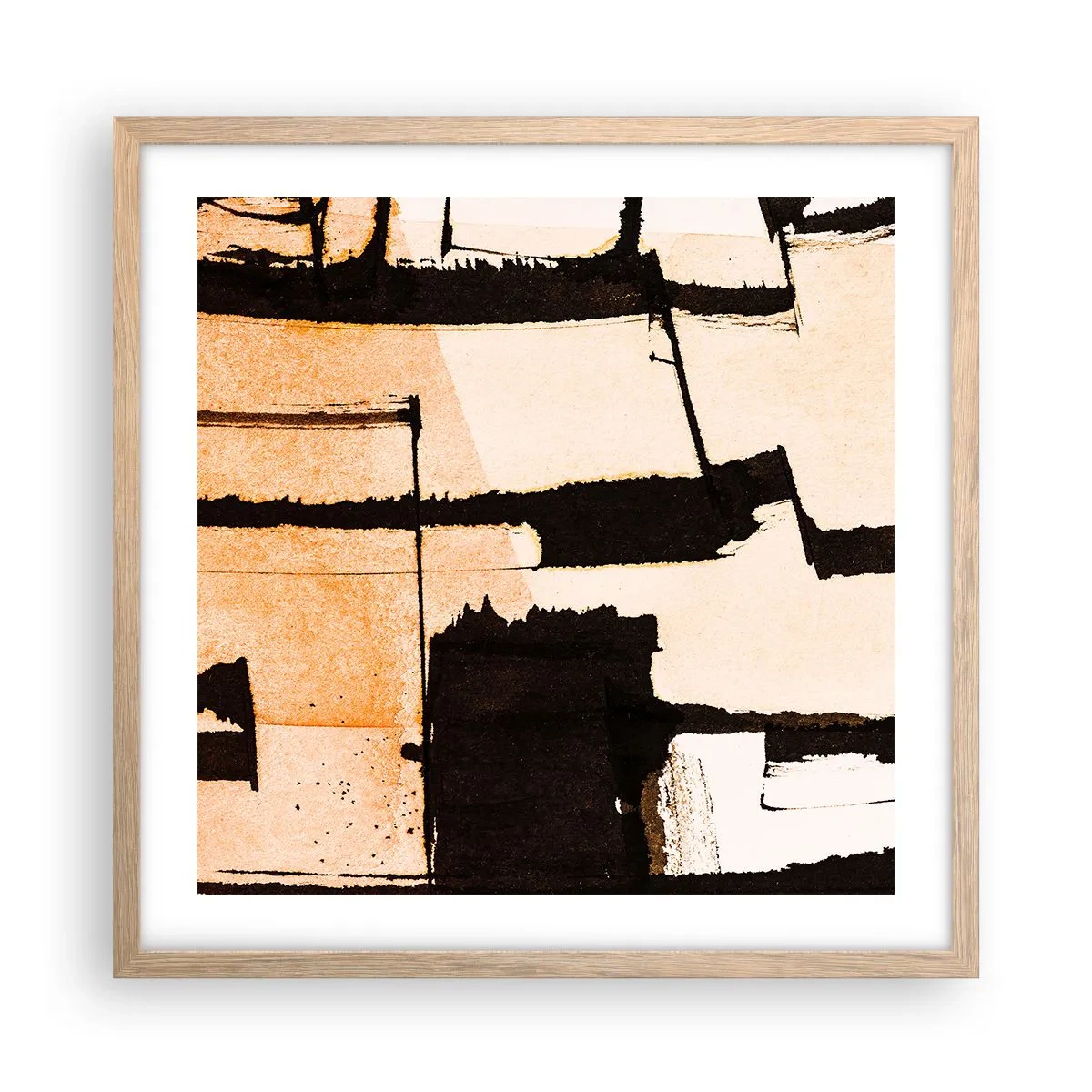 Poster in light oak frame - Order After All - 50x50 cm