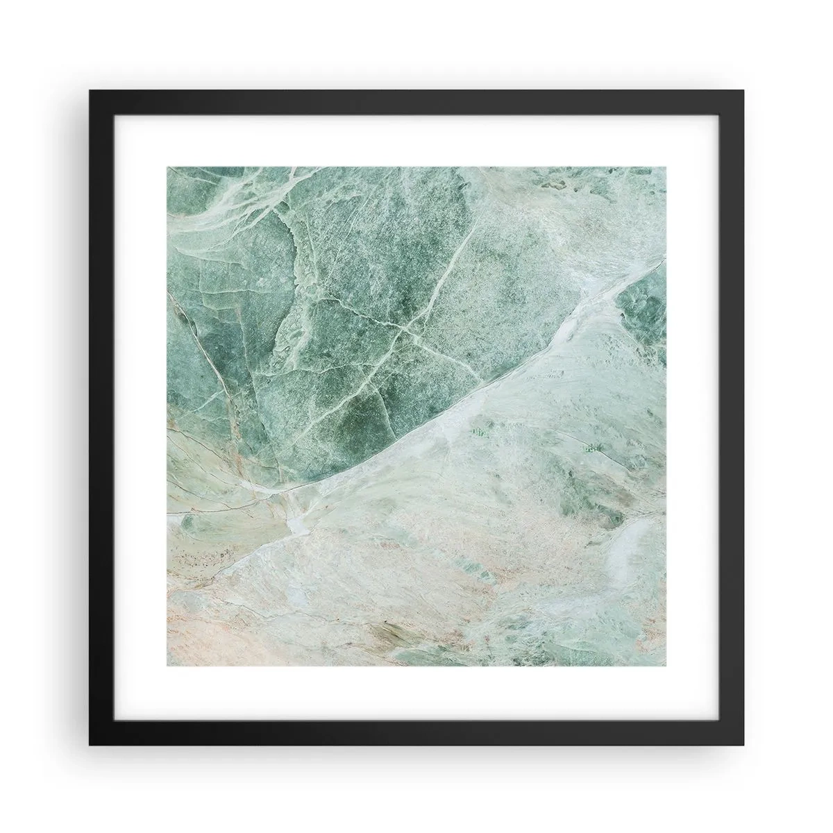 Poster in black frame - Noble Coolness of a Stone - 40x40 cm