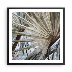 Poster in black frame - Fans in tropics - 60x60 cm