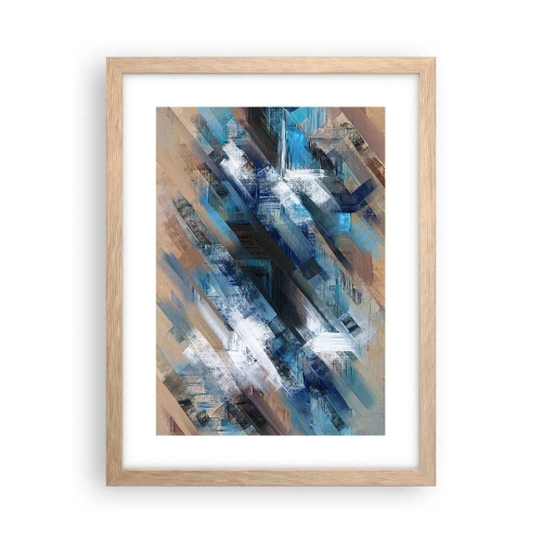 Poster in light oak frame - On the Blue Slant - 30x40 cm