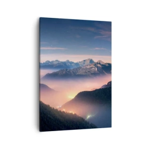Canvas picture - Light in the Valleys - 50x70 cm