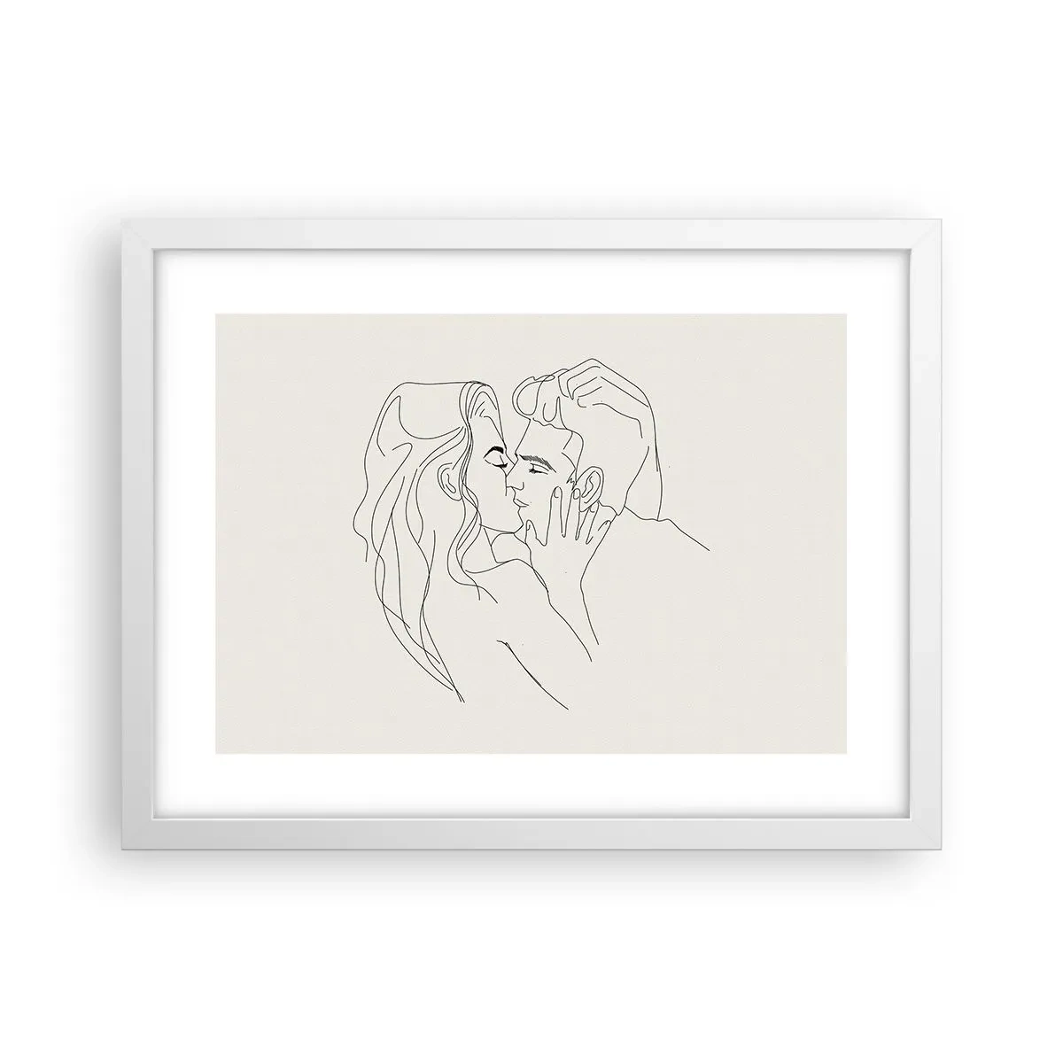 Poster in white frmae - Tangled up by a Feeling - 40x30 cm