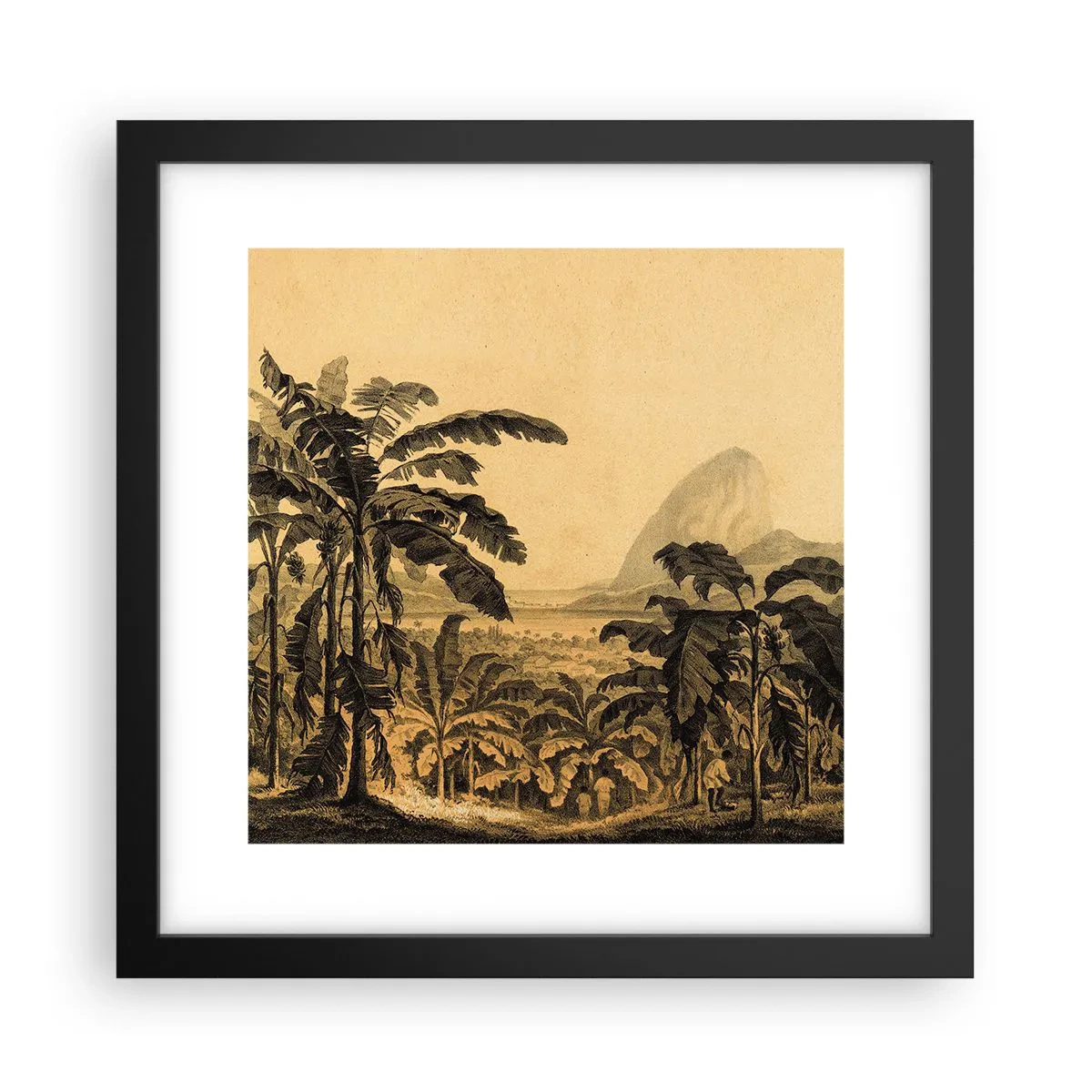 Poster in black frame - In Colonial Character - 30x30 cm