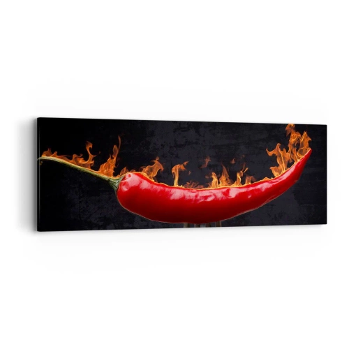 Canvas picture - Fiery Snack - 90x30 cm