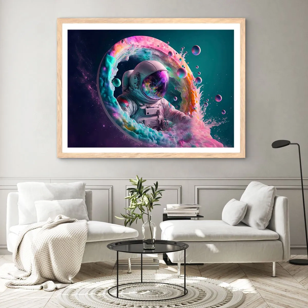 Poster in light oak frame - Star Gate - 91x61 cm
