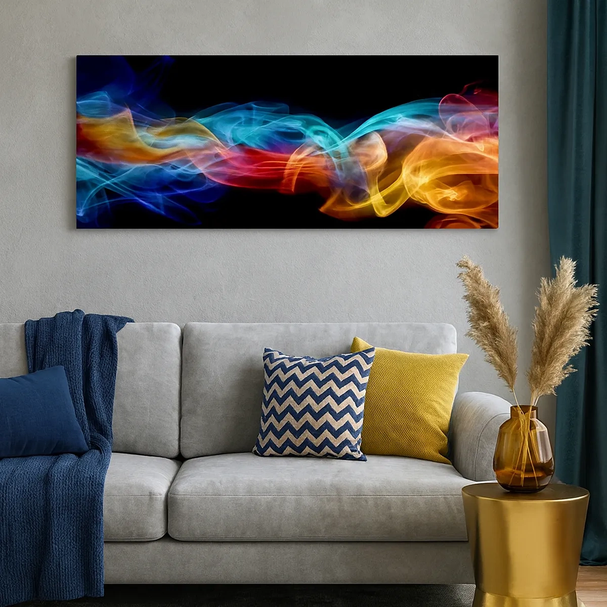 Canvas picture - Rainbow Dance of Fogs - 30x30 cm