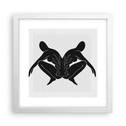 Poster in white frmae - Mutual Soul - 30x30 cm