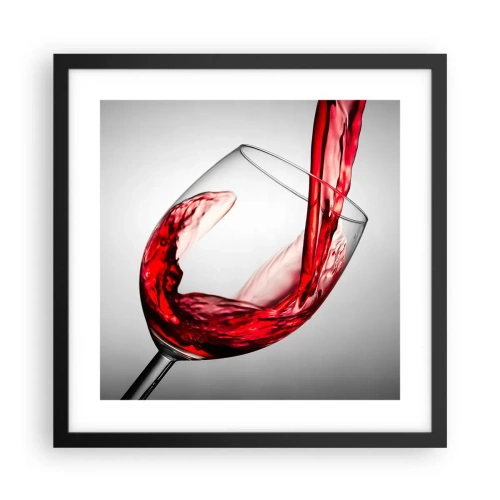 Poster in black frame - Colour - Movement - Sound - 40x40 cm