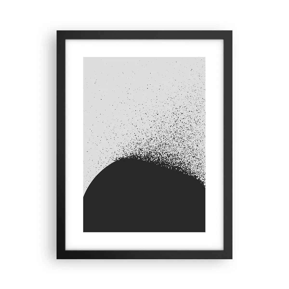 Poster in black frame - Movement of Particles - 30x40 cm