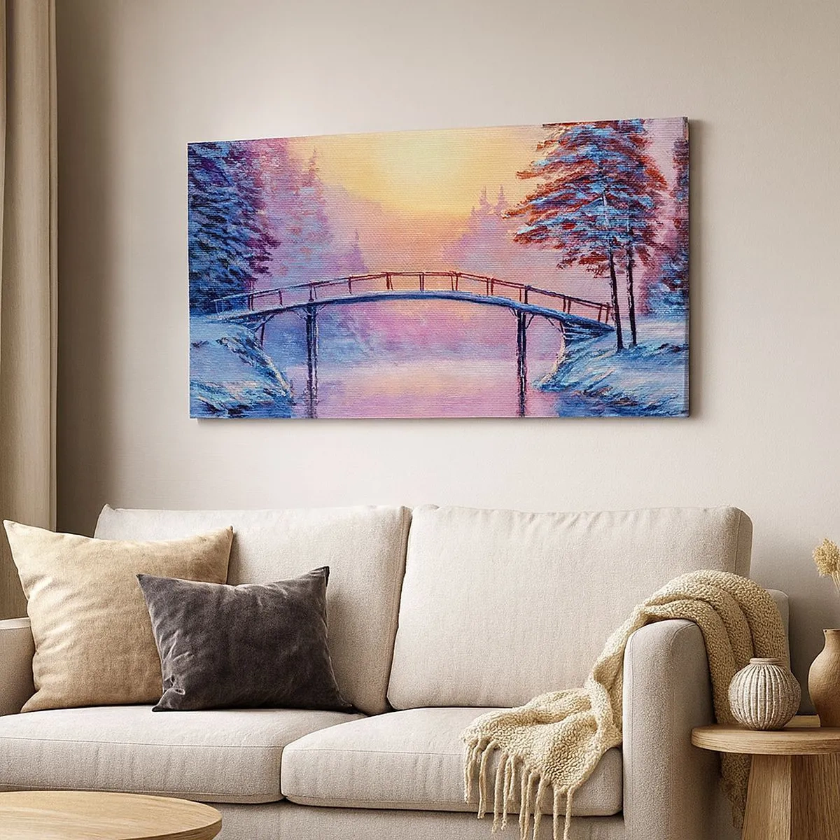 Canvas picture - Four Seasons - Winter - 100x40 cm