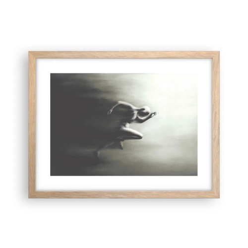 Poster in light oak frame - Unstoppable - 40x30 cm
