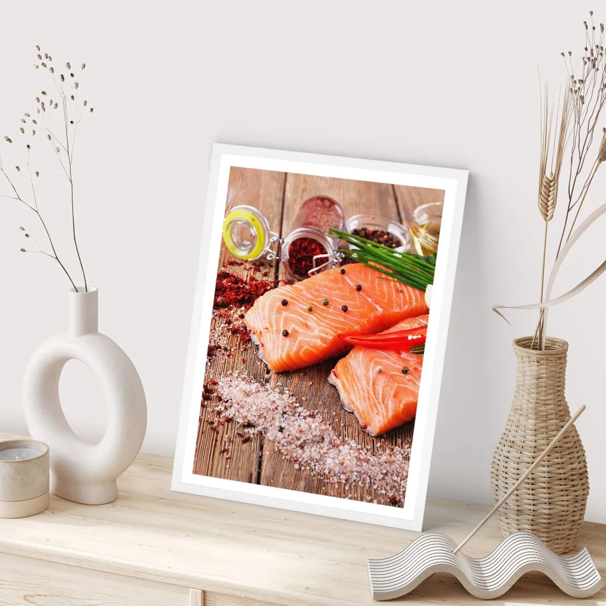 Poster in white frmae - Norwegian Adventure in the Kitchen - 50x70 cm