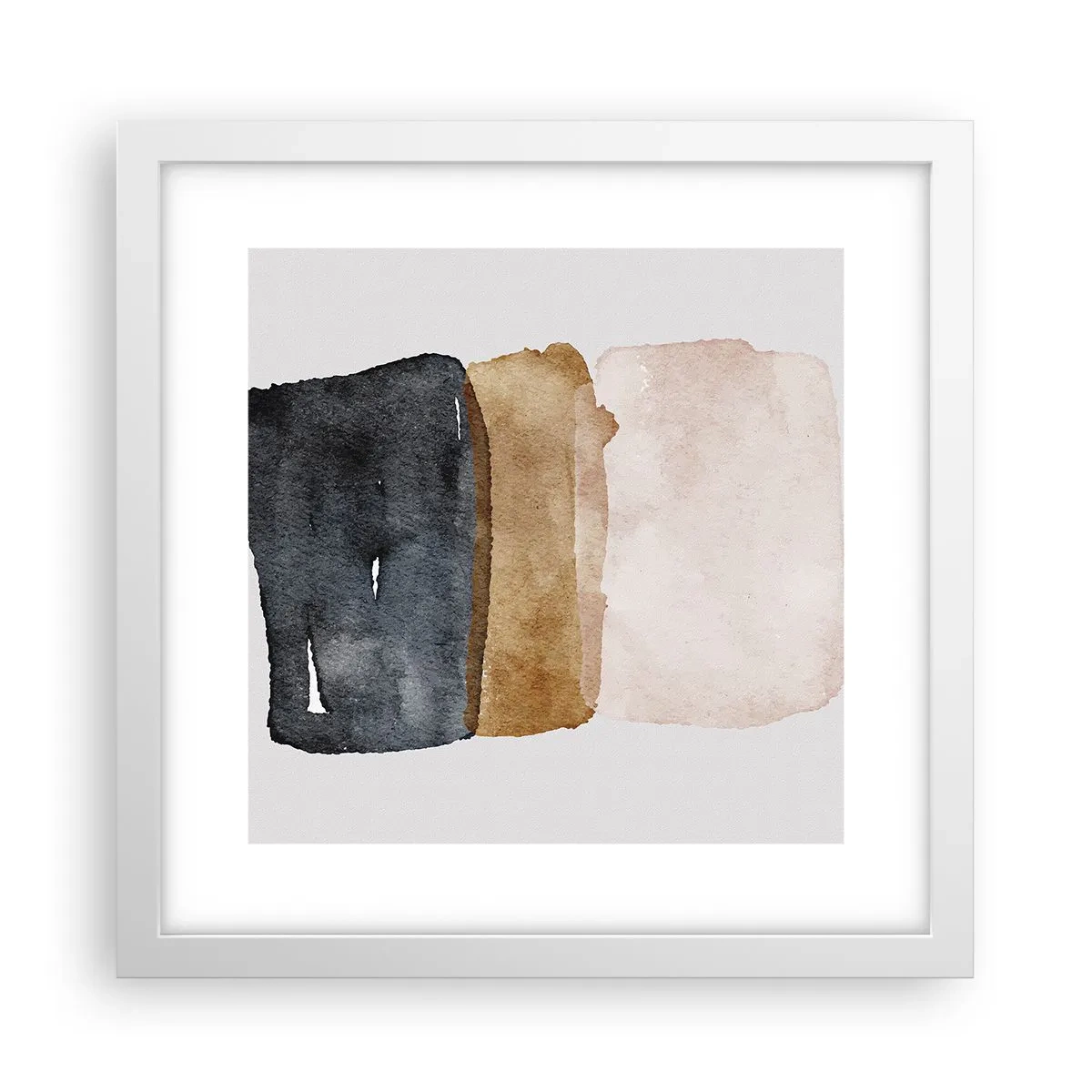 Poster in white frmae - Composition of the Colours of the Soil - 30x30 cm