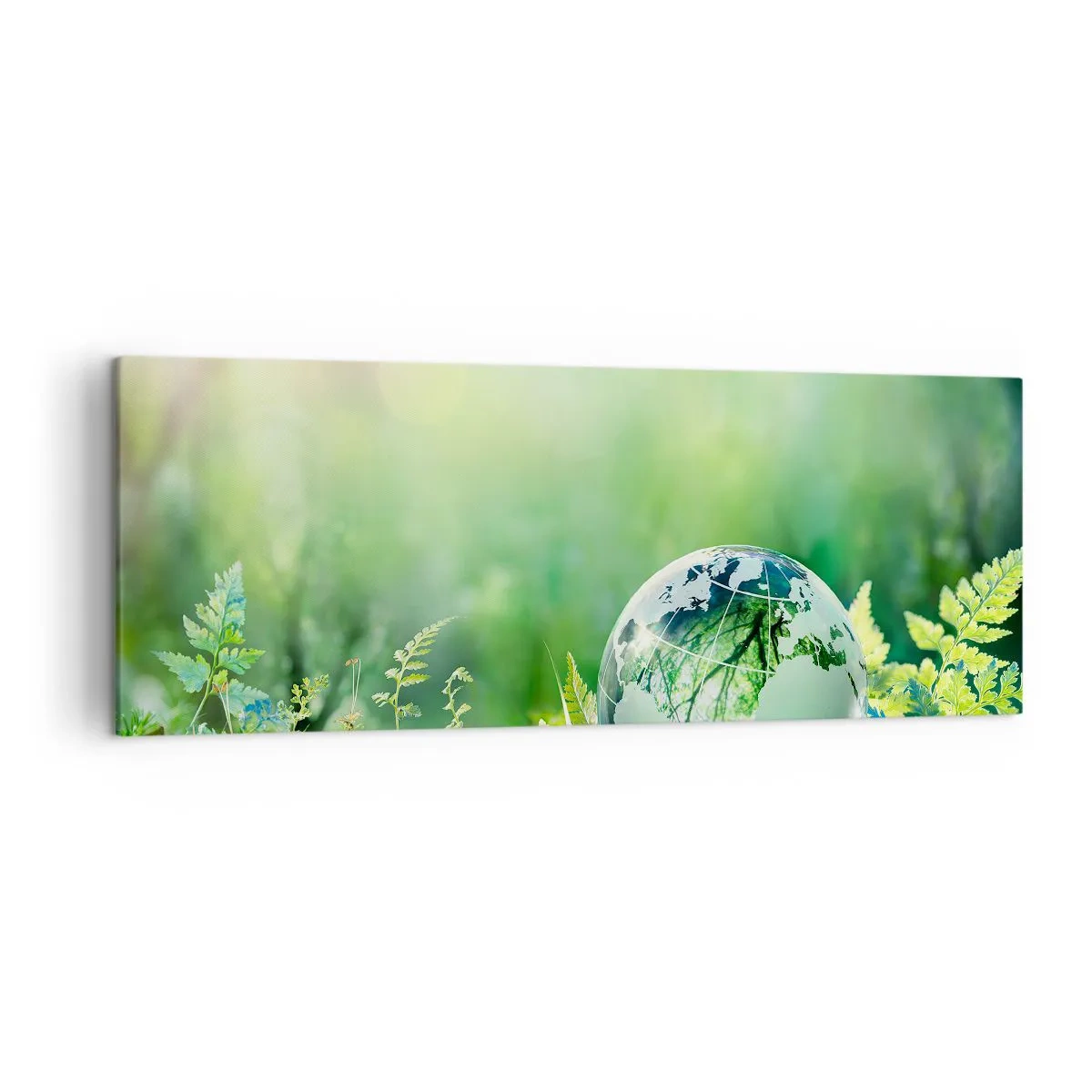 Canvas picture - Green Planet - 140x50 cm