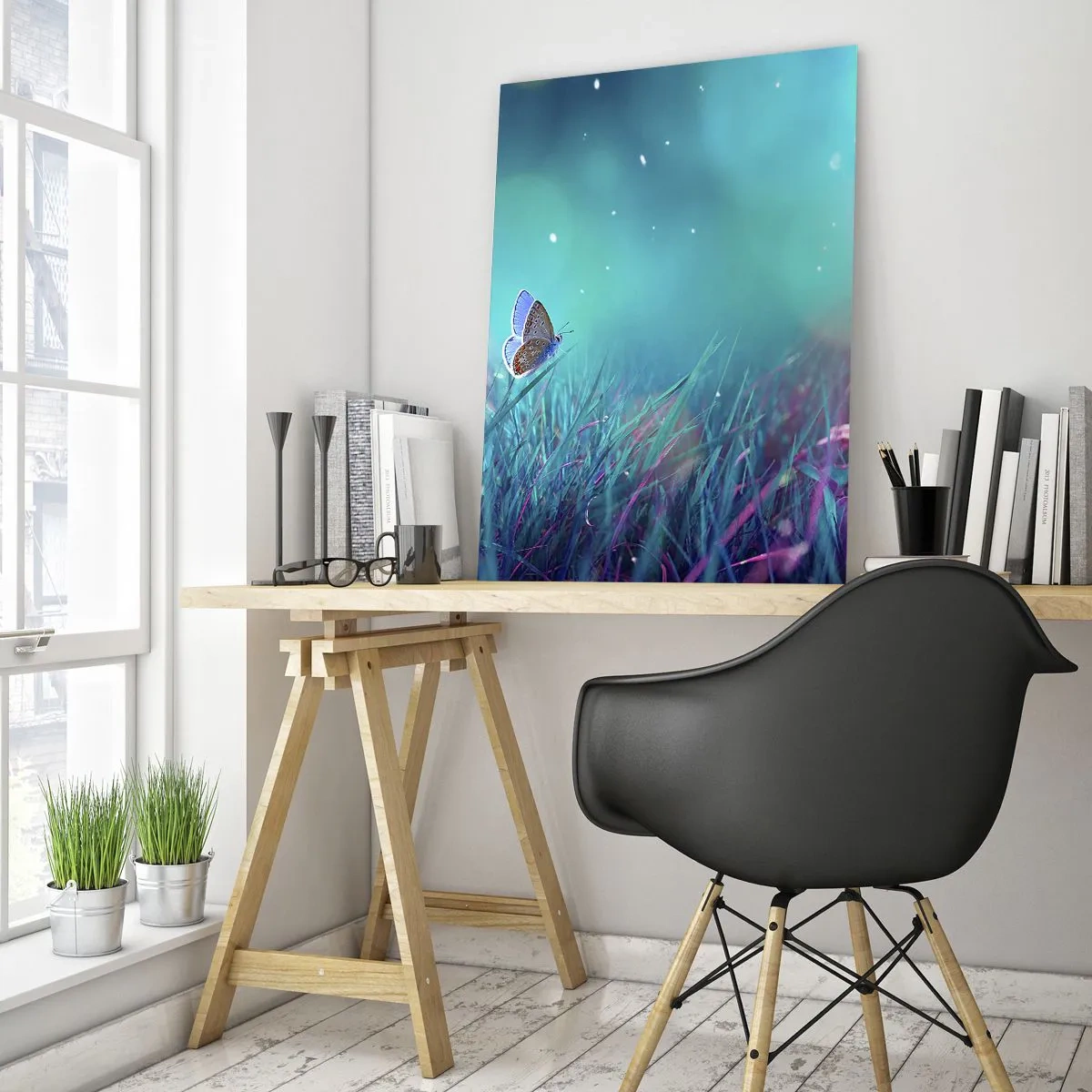Glass picture - Secret Life of a Meadow - 50x70 cm