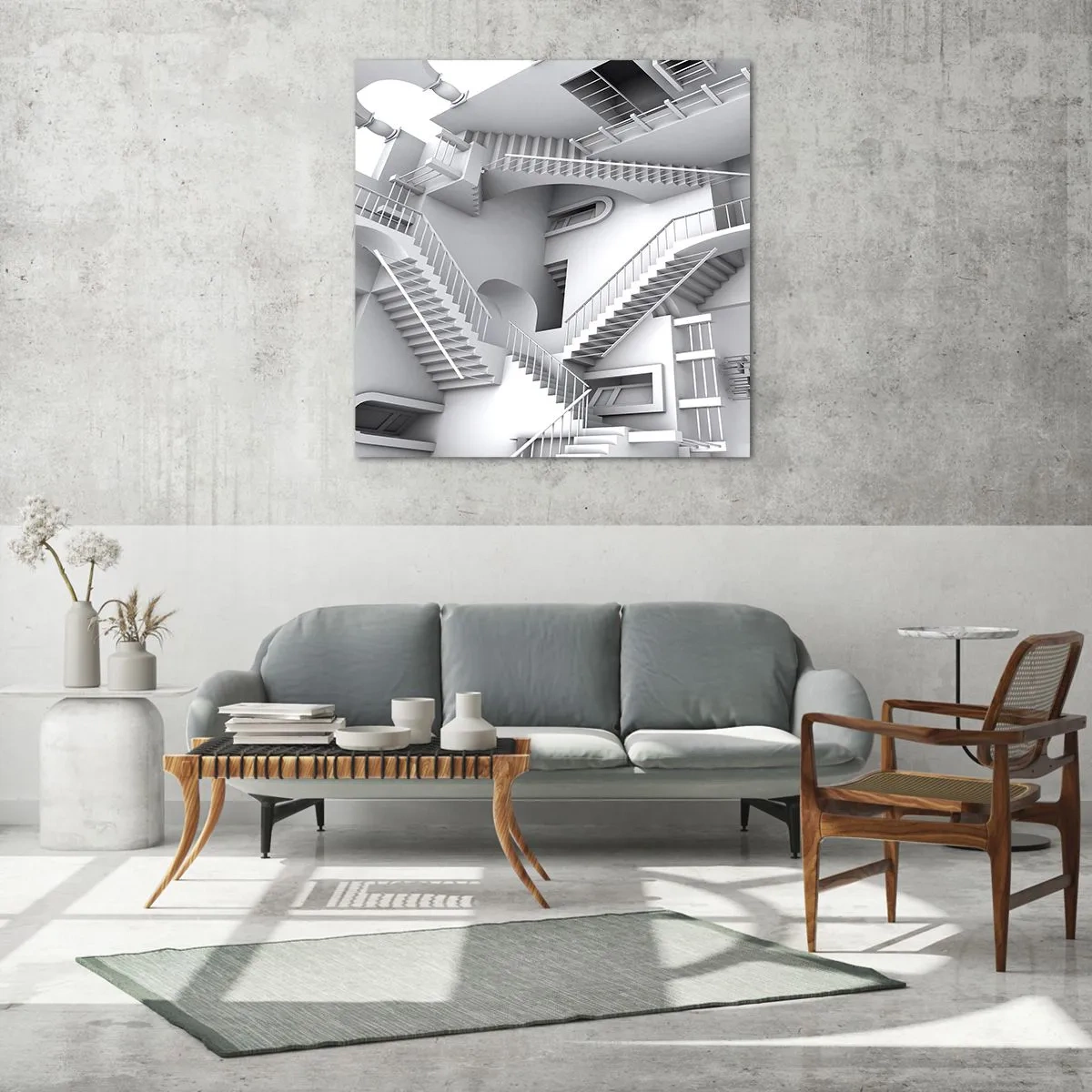 Glass picture - Paradoxes of Space - 70x70 cm