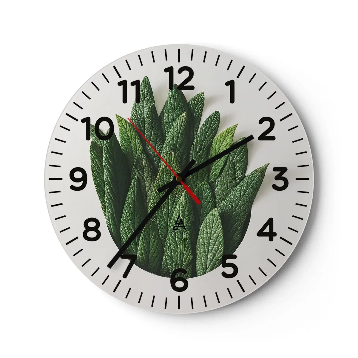 Wall clock - Clock on glass - Untamed Curiosity - 30x30 cm