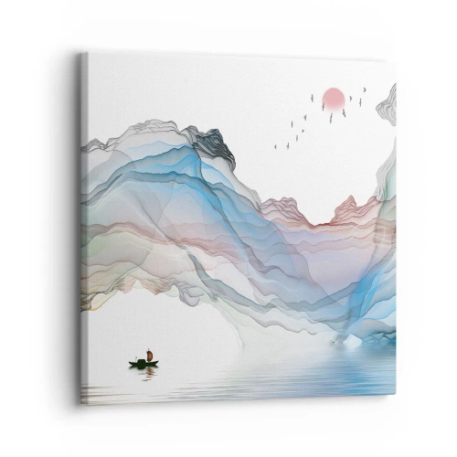 Canvas picture - Towards Crystal Mountains - 30x30 cm