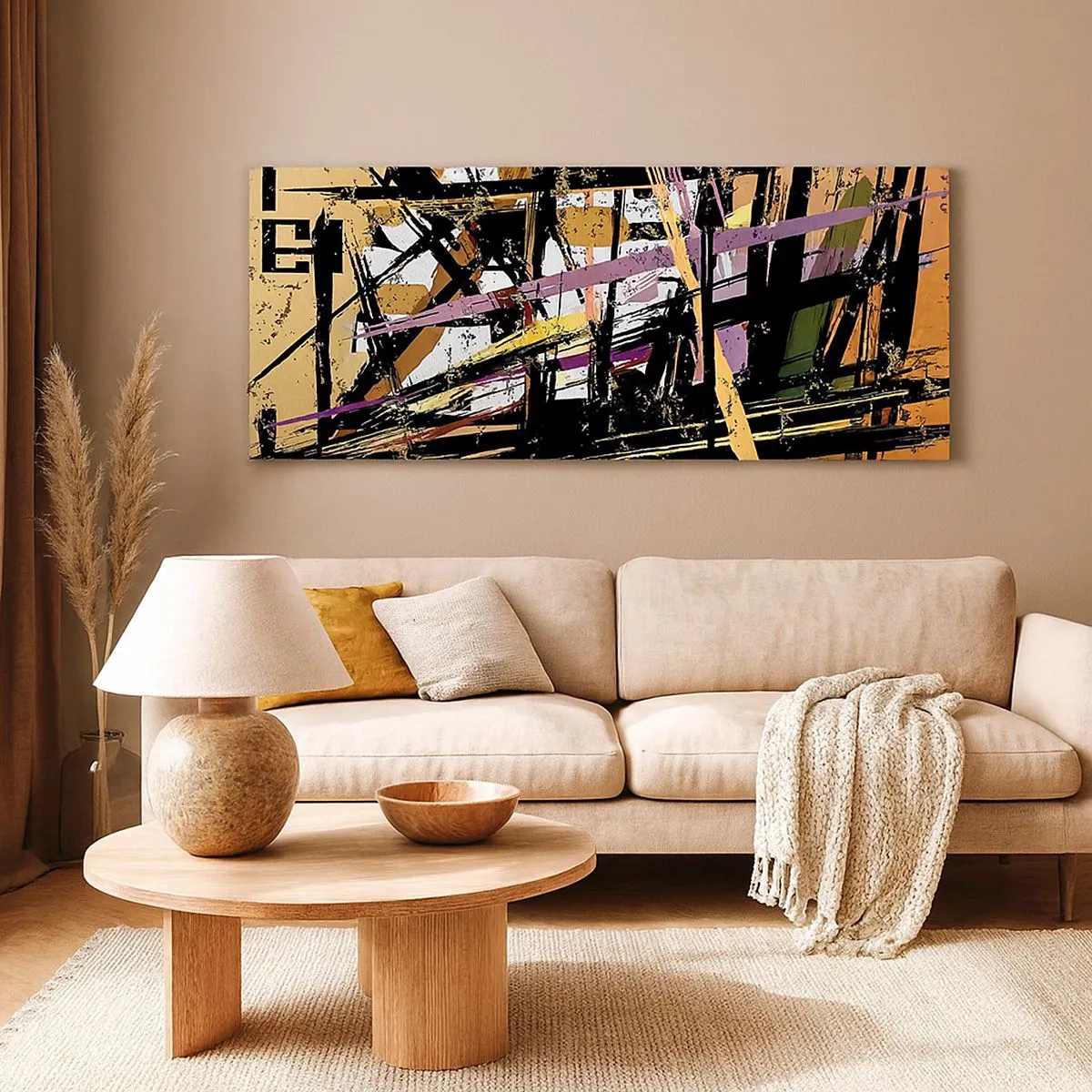 Canvas picture - Sharp Cuts - 100x40 cm