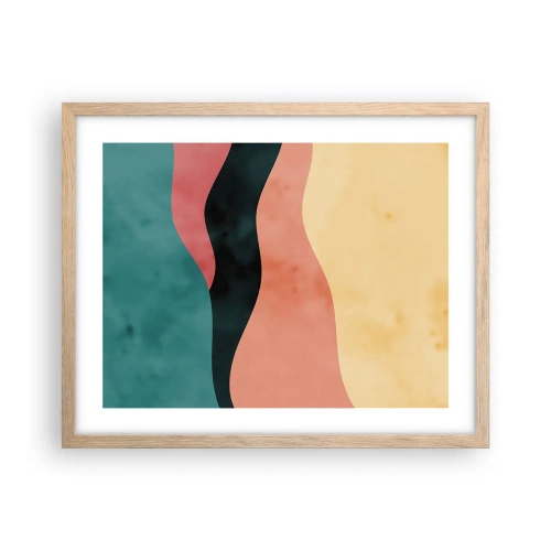 Poster in light oak frame - Compatible Incompability - 50x40 cm