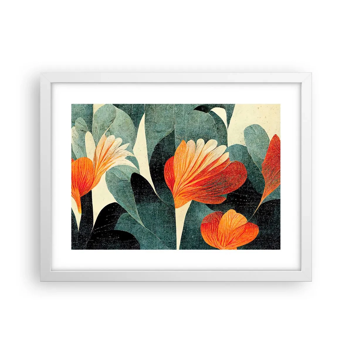 Poster in white frmae - Heat of the Tropics, Coolness of the Ground - 40x30 cm