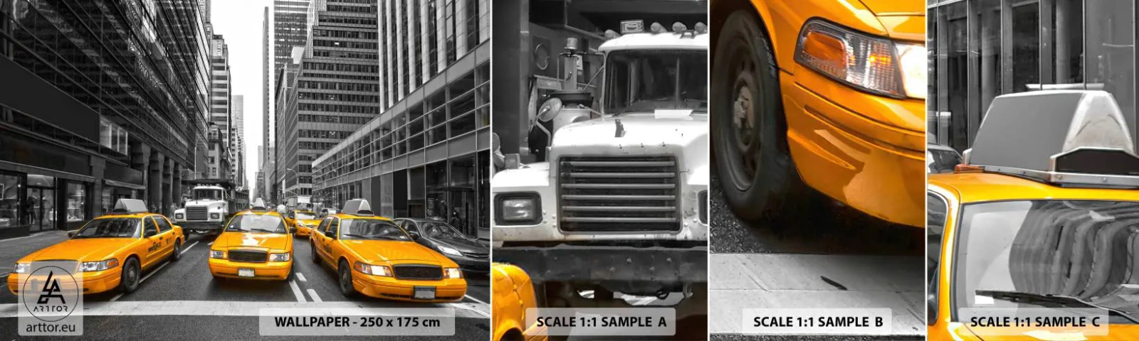 Photo Wallpaper Sample Standard Eco - We Paint the City - City, New York, Architecture - 100x30 cm