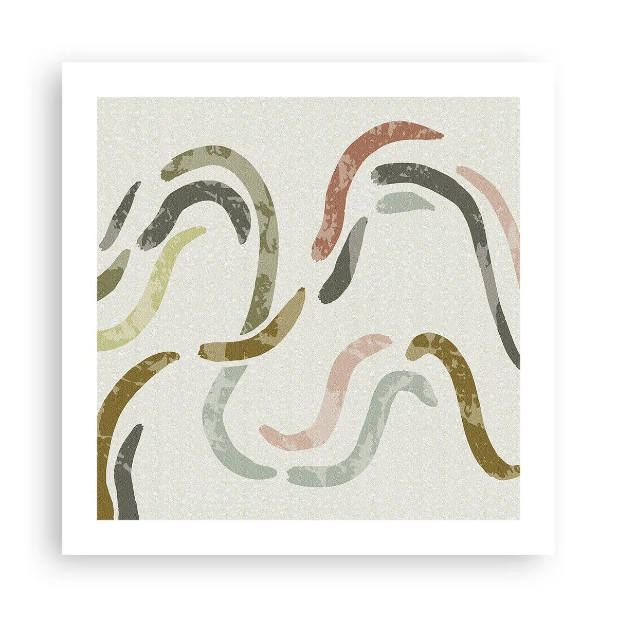 Poster - Cheerful Dance of Abstraction - 50x50 cm