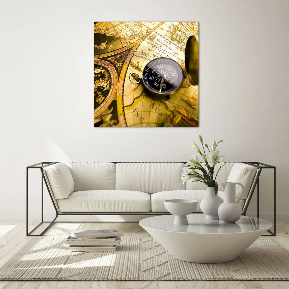 Glass picture - To the End of the World? - 50x50 cm