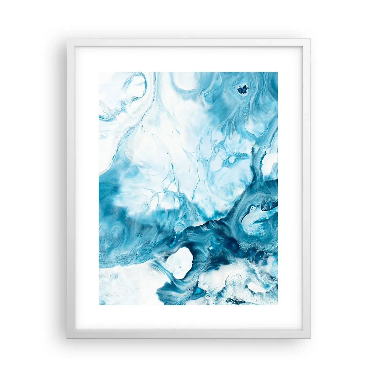 Poster in white frmae - Concert of Blue - 40x50 cm