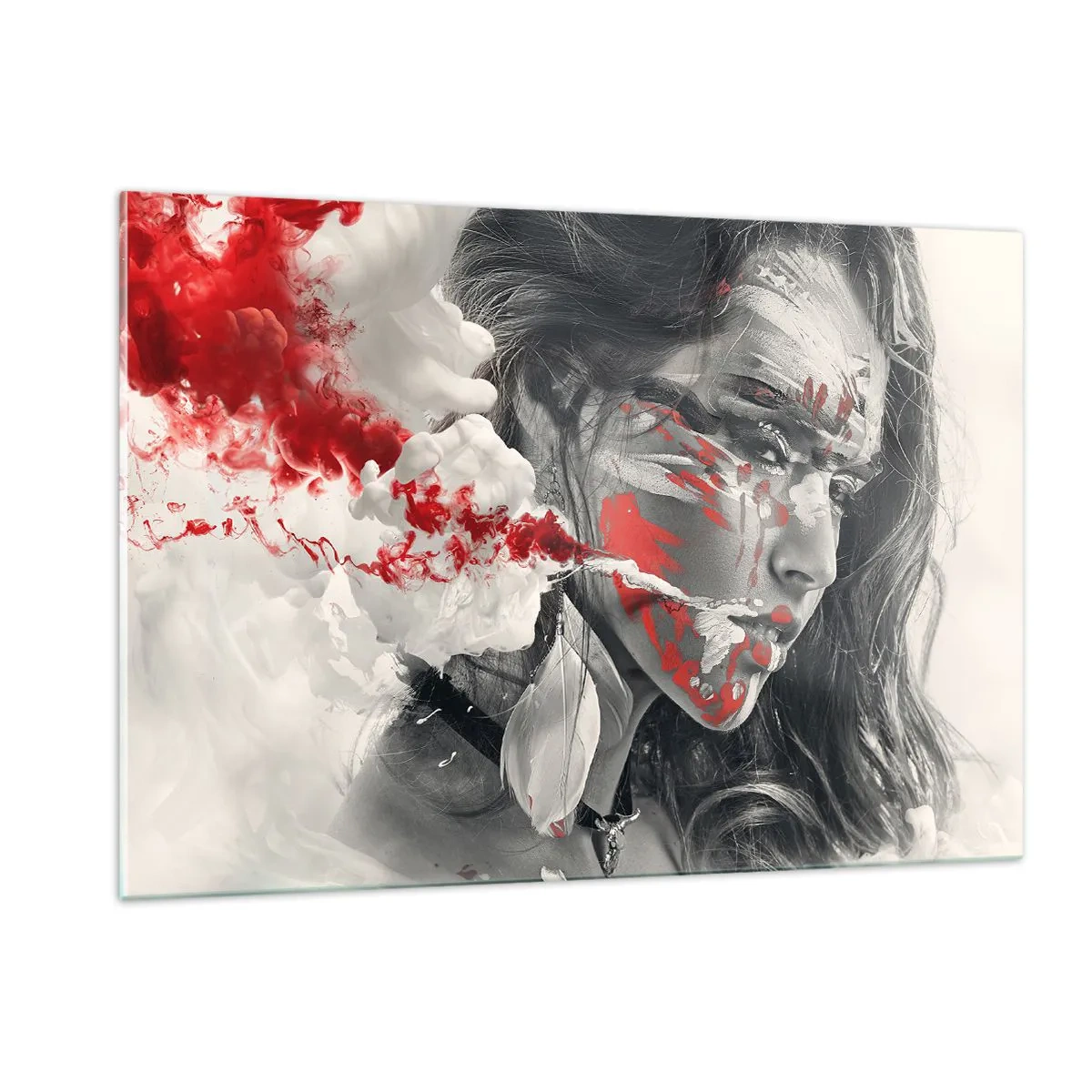 Glass picture - Smoke of Absurdity - 120x80 cm