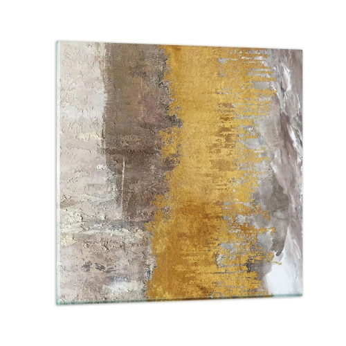 Glass picture - Golden Blast - 30x30 cm