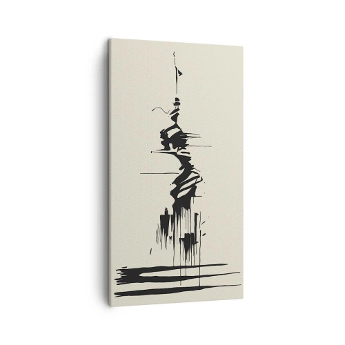 Canvas picture - Hasty Abstract - 45x80 cm