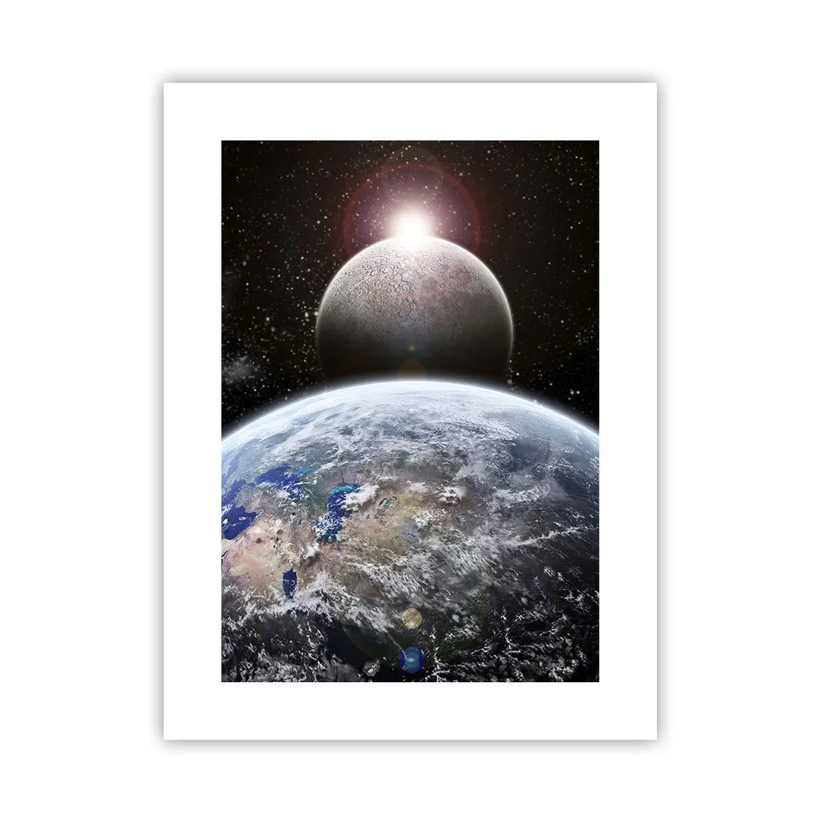 Poster - Space Landscape - Sunrise - 30x40 cm