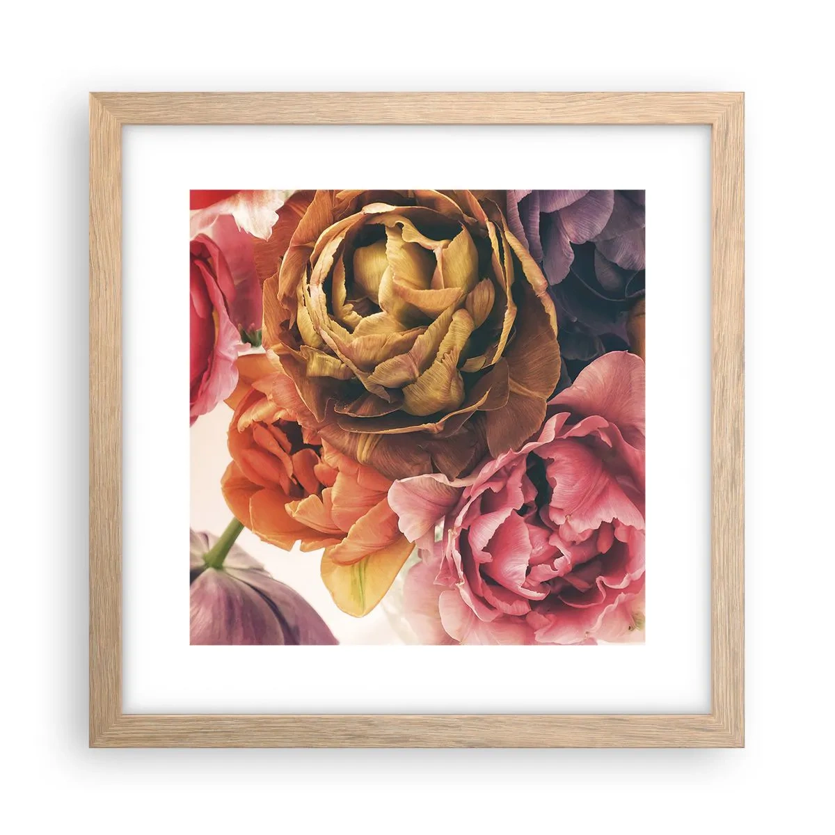 Poster in light oak frame - Celebration of Life - 30x30 cm