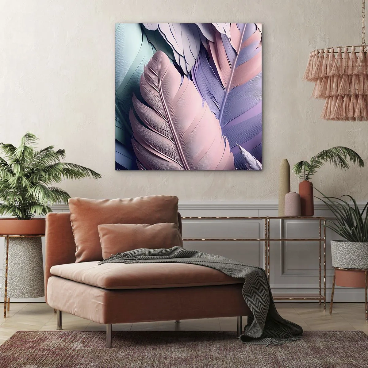Canvas picture - Birdie Chic - 50x50 cm