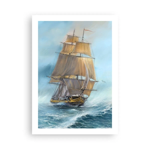 Poster - Gliding on the Waves - 50x70 cm