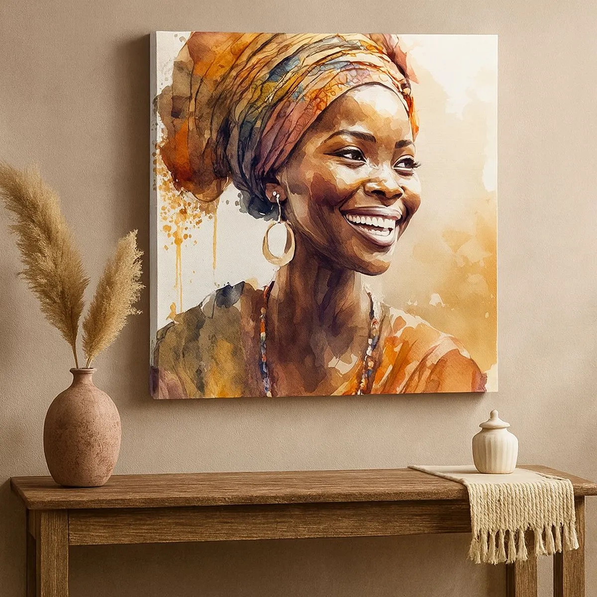 Canvas picture - African Queen - 30x30 cm