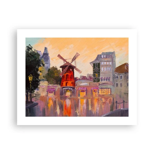 Poster - Icons of Paris - Moulin Rouge - 50x40 cm