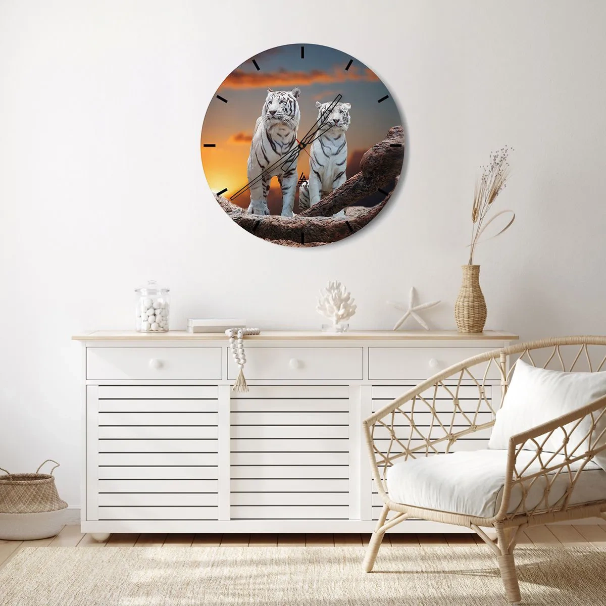 Wall clock - Clock on glass - Just Like in Narnia - 30x30 cm