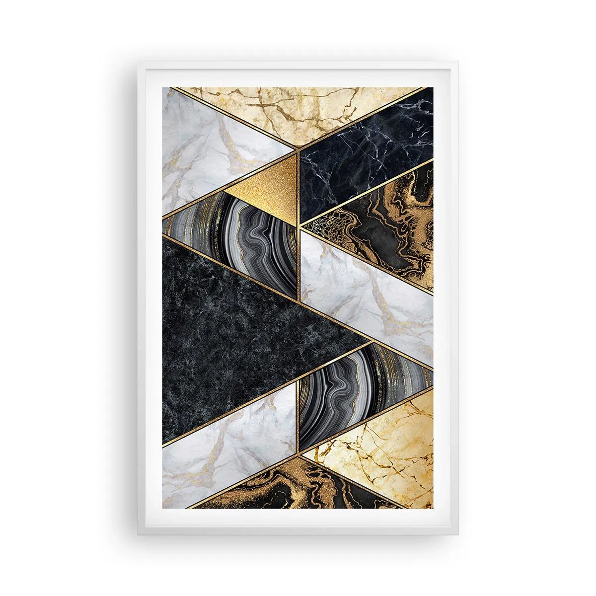 Poster in white frmae - Stone on Stone - 61x91 cm