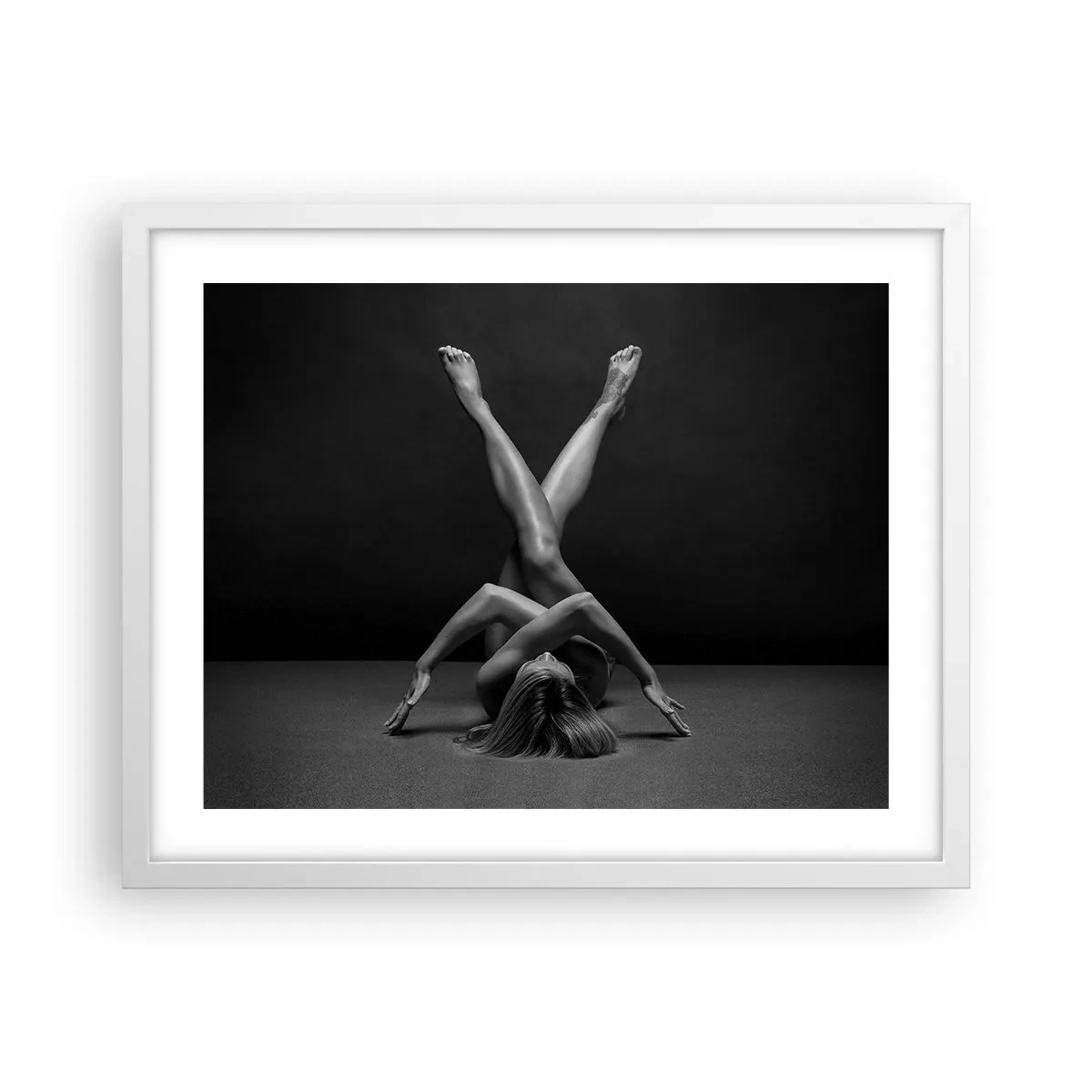 Poster in white frmae - Geometry of Nakedness - 50x40 cm