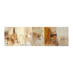 Photo Wallpaper Sample Premium Sand - Soul of Amber - Abstraction, Piece, Minimalism - 100x30 cm