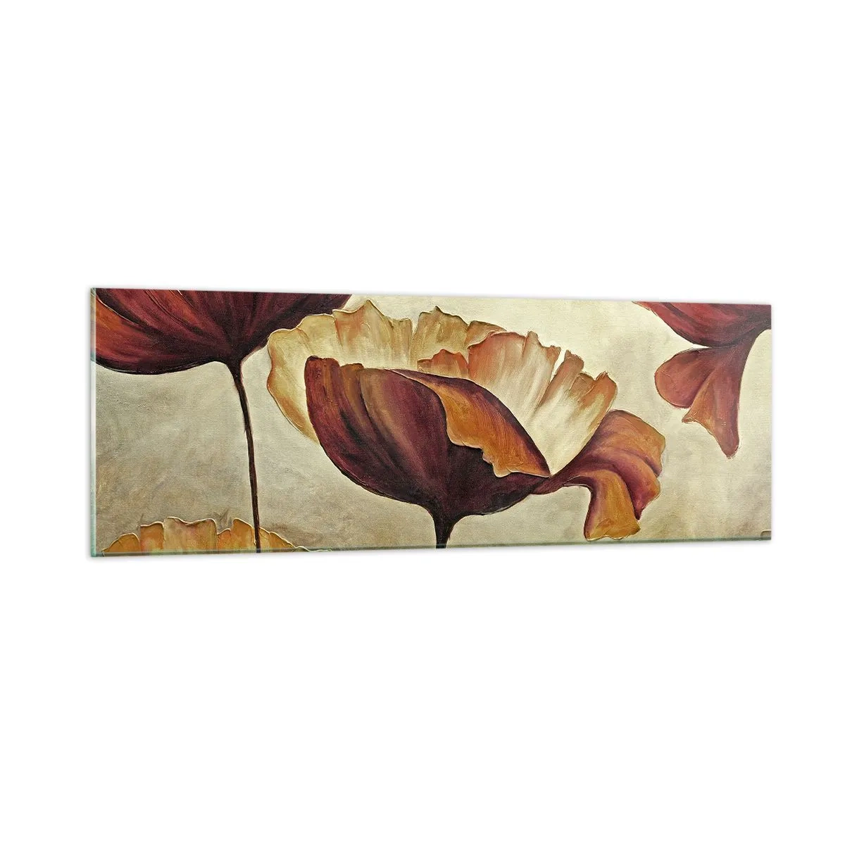 Glass picture - Piece of Meadow - 90x30 cm