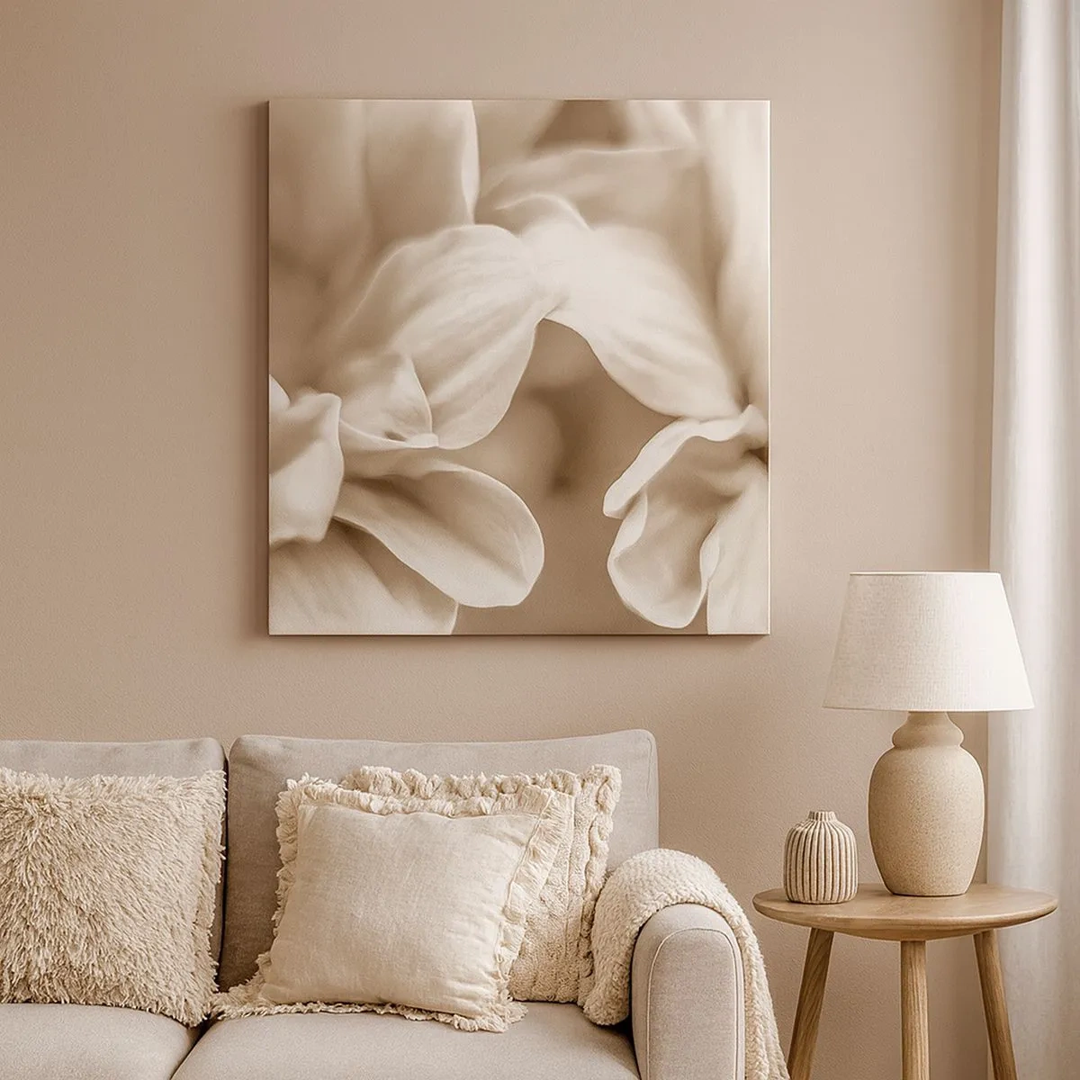 Canvas picture - Soft as a Smile - 30x30 cm